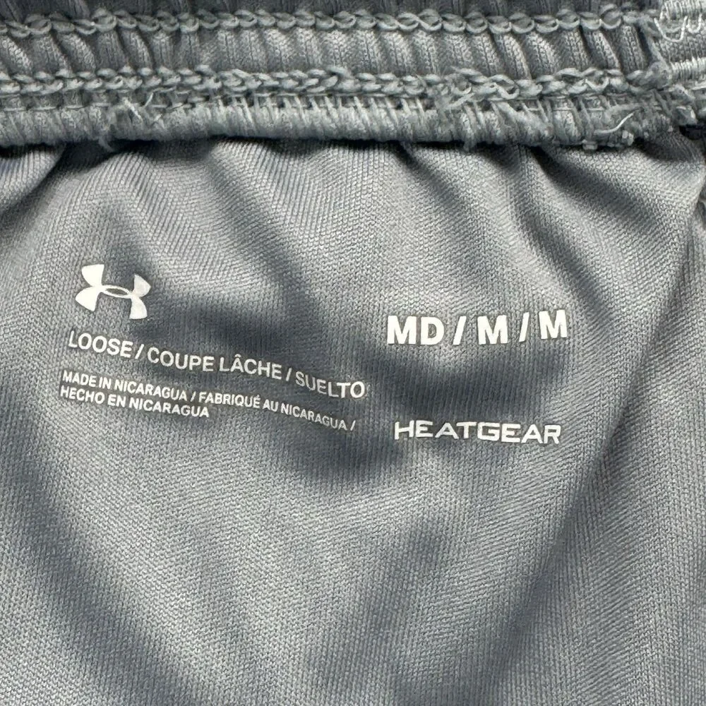 Under Armour Shorts Mens M Gray HeatGear Loose Fit Training Athletic